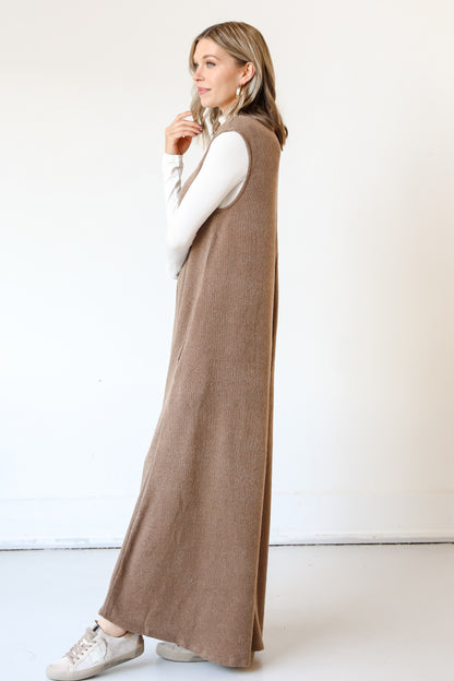 oversized baggy knit Jumpsuit side view