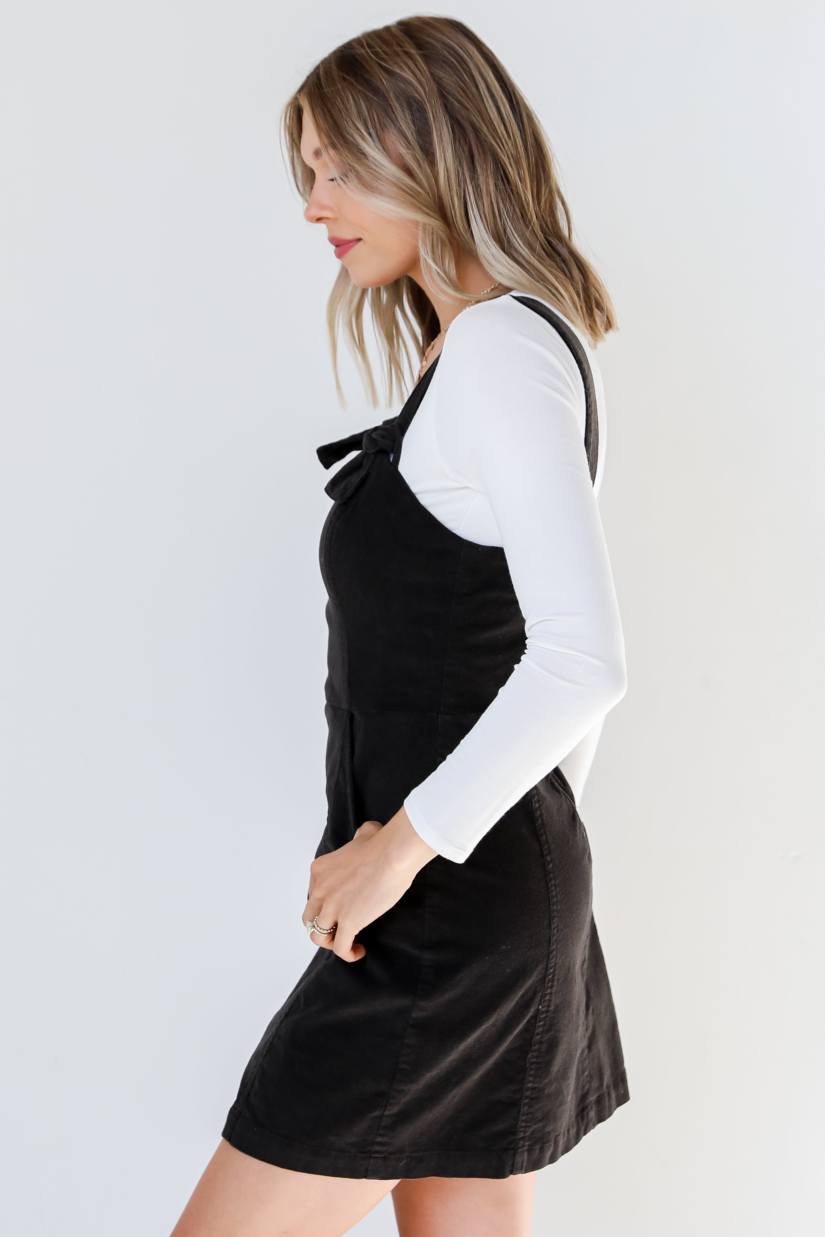Corduroy Mini Dress side view