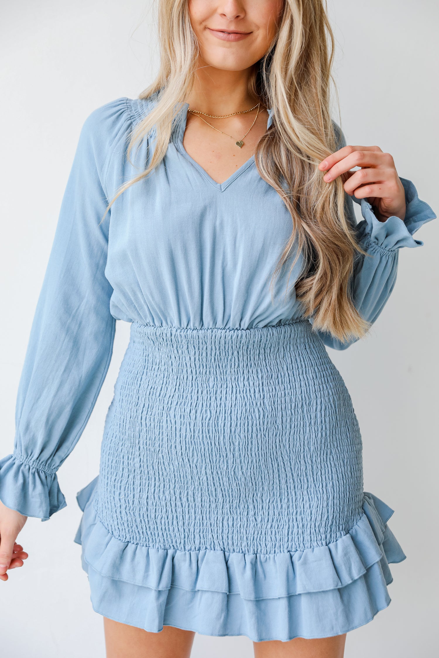Smocked Dress close up