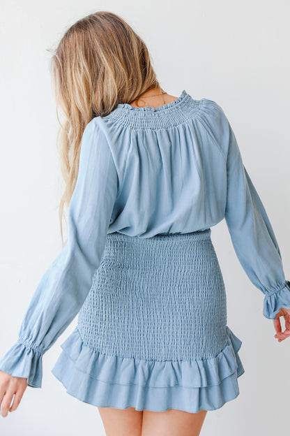 Smocked Dress back view