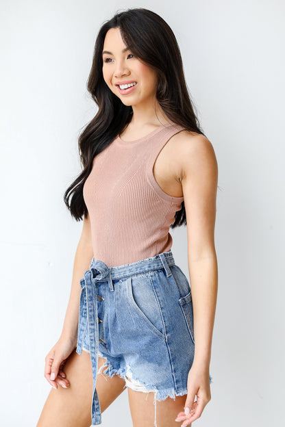 Denim Shorts side view