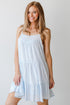 Eyelet Tiered Mini Dress