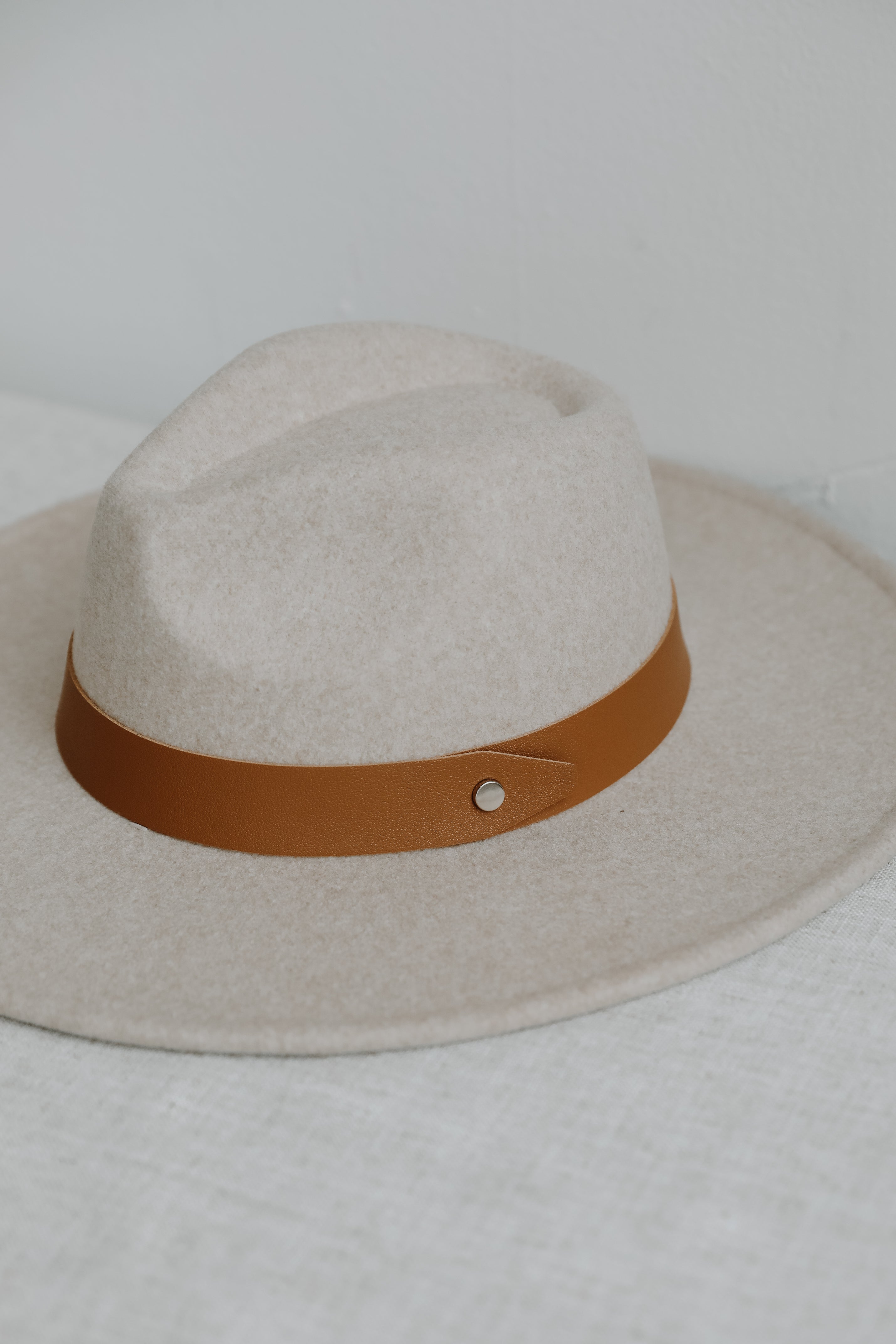 Wide Brim Fedora Hat close up