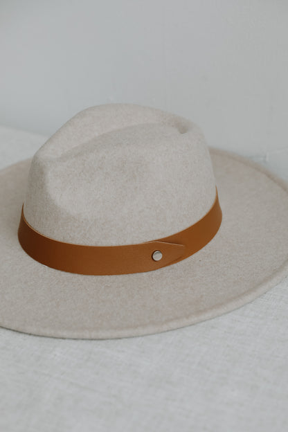 Wide Brim Fedora Hat close up