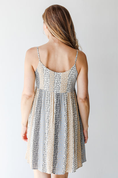 Floral Mini Dress back view