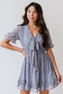 Tie-Front Floral Mini Dress