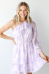 Floral One-Shoulder Mini Dress