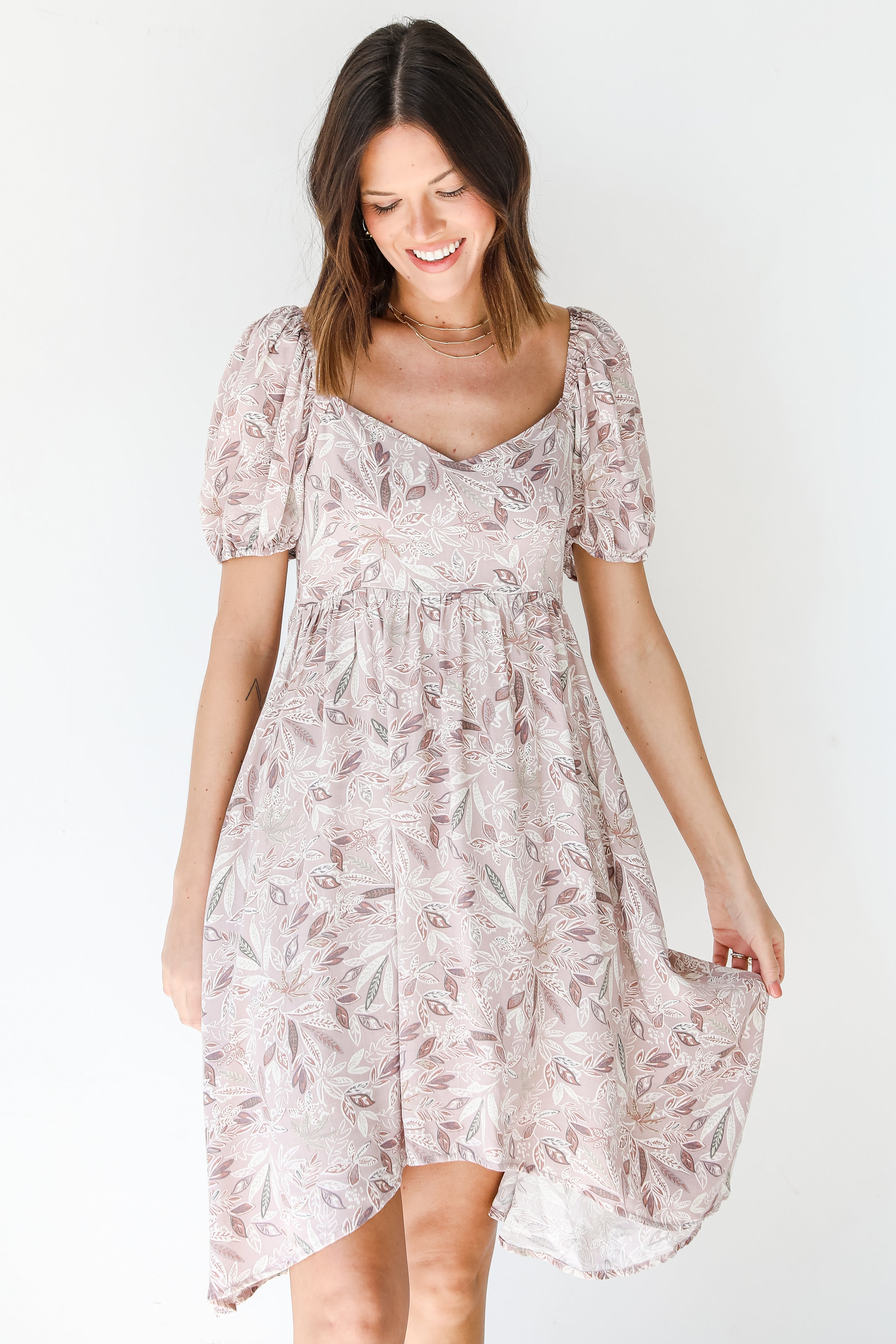 Floral Midi Dress front view
