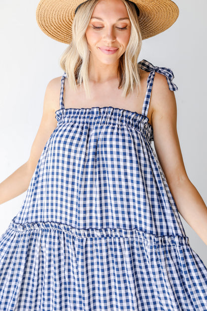 FINAL SALE - Perfect Dream Gingham Maxi Dress