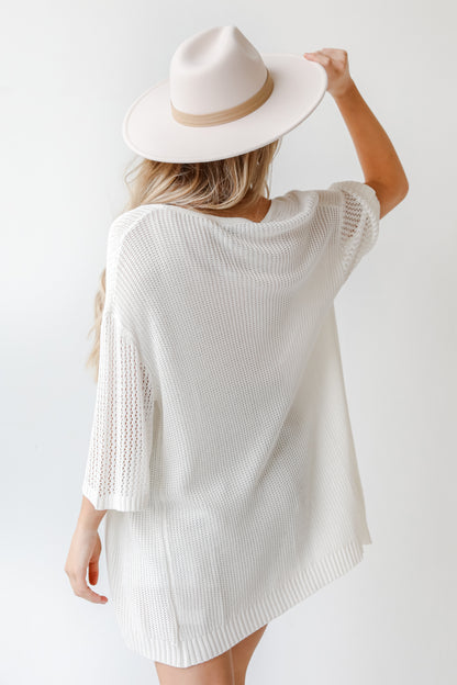 Cardigan back view