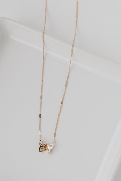 Gold Butterfly Necklace from dress up