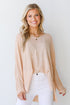 Knit Top in taupe