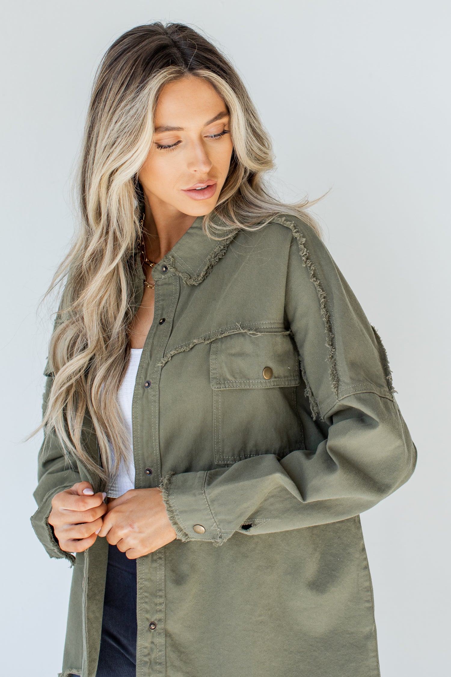 Rock &amp; Roll Shacket on model