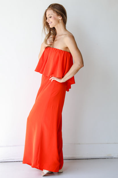 Strapless Jumpsuit side view