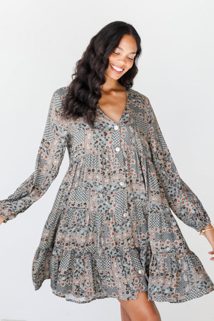 Paisley Mini Dress
