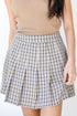 Plaid Skort in navy