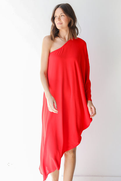 Asymmetrical Maxi Dress front view