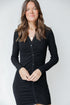 Ribbed Dress in black