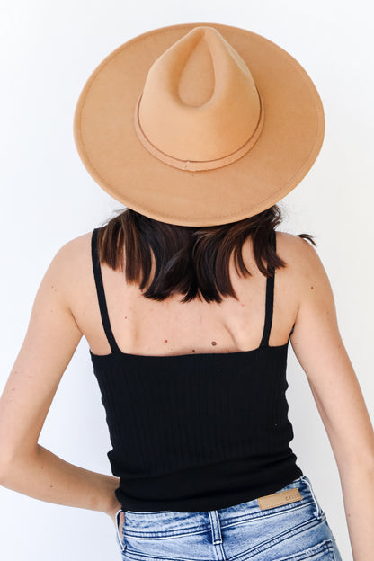 Sweater Tank in black back view