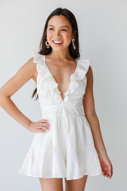 Romper in white