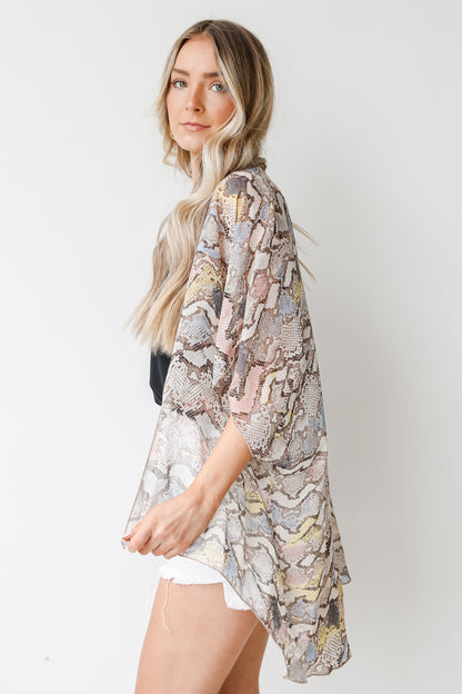 Snakeskin Kimono side view
