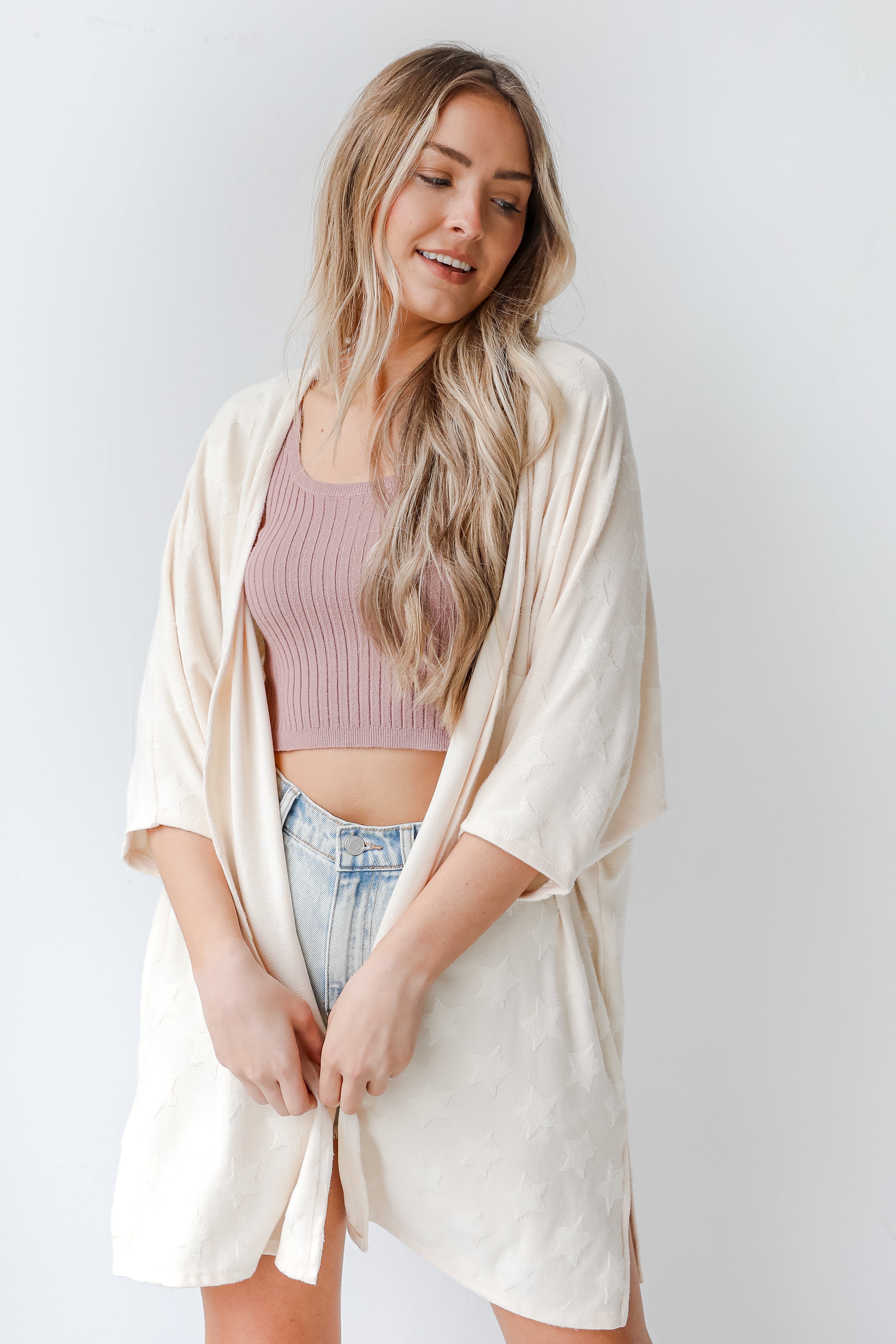 Star Cardigan front view