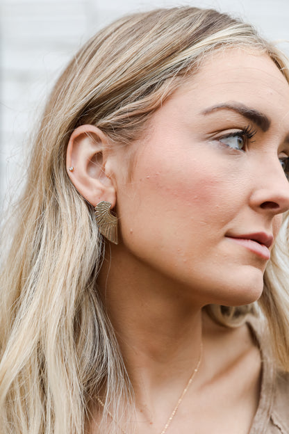 Gold Wing Earrings