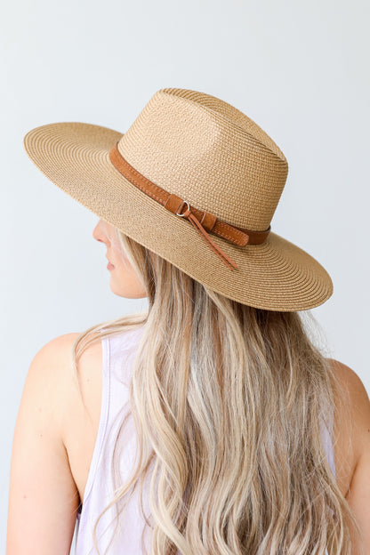Straw Wide Brim Hat side view