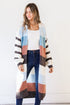 Cozy Striped Sweater Cardigan