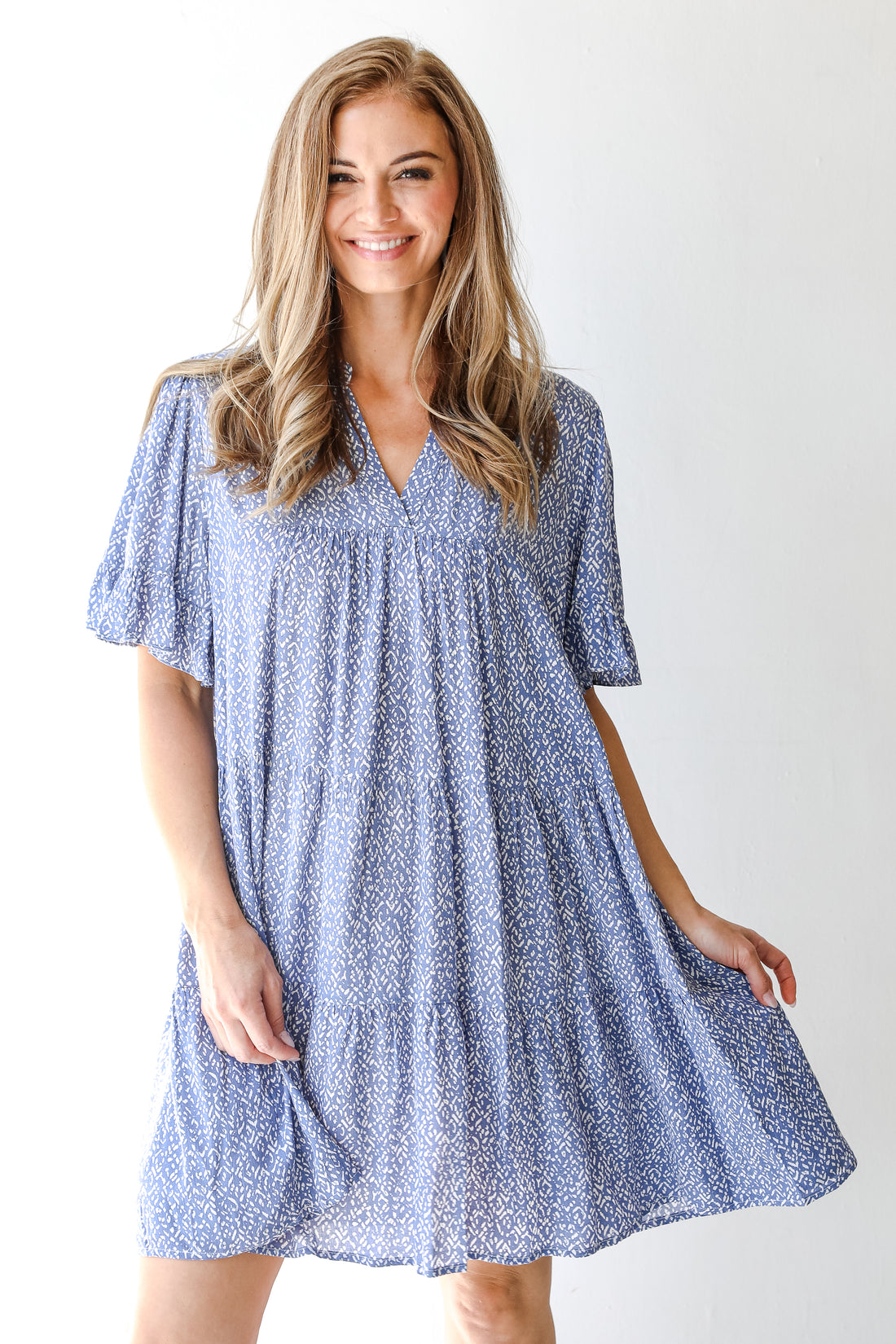 Tiered Mini Dress