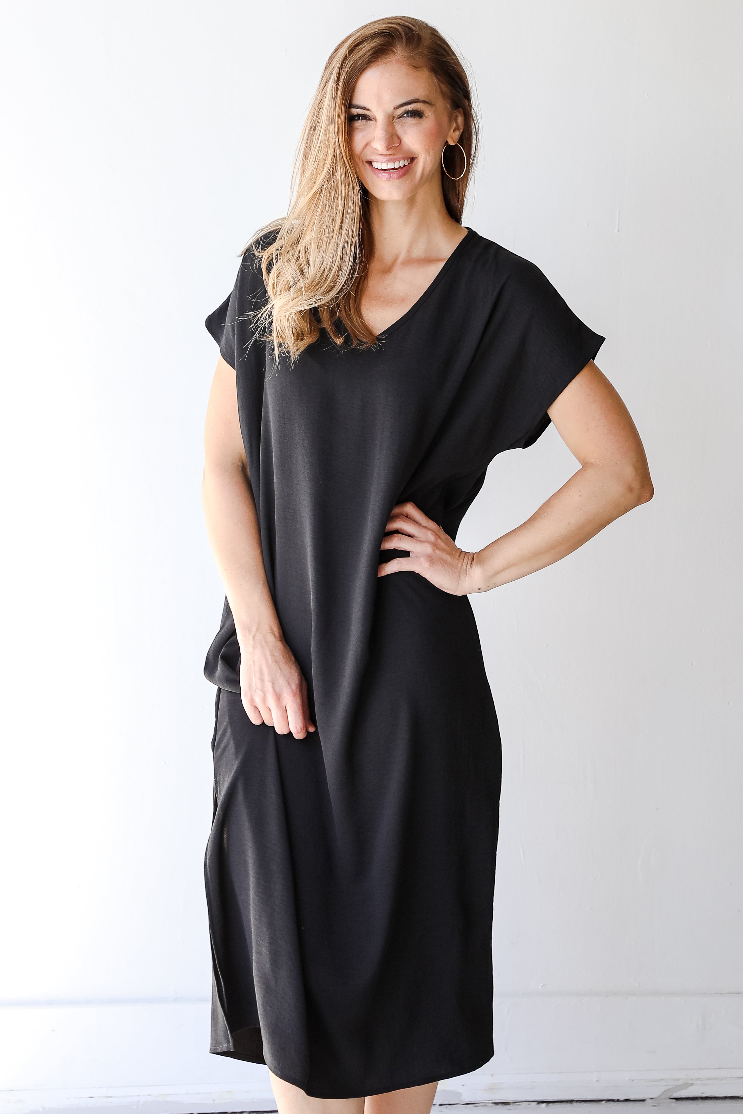 Midi Dress in black
