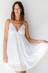 Crochet Eyelet Mini Dress