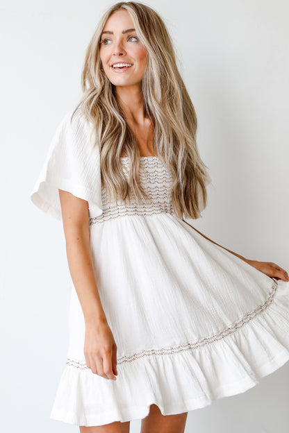 Smocked Mini Dress from dress up