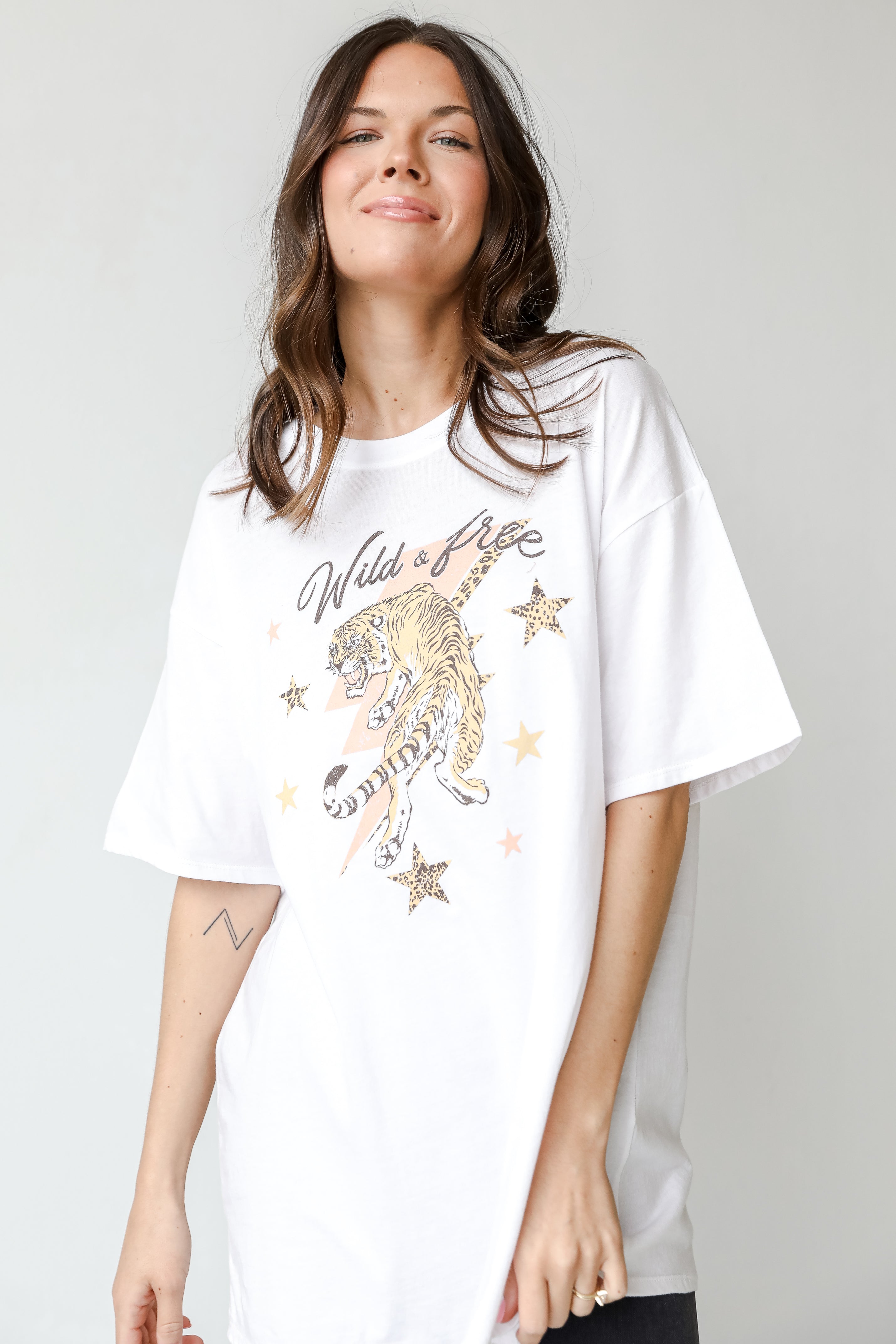 Wild &amp; Free Graphic Tee front view